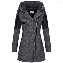 Women's Trench Coats Parkas Female Women Winter Coat Thickening Cotton Jacket Womens Black Faux Fur Outwear For