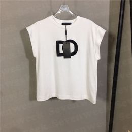 Stickbrief T -Shirts Tops für Frauen und Männer Designer Baumwolle Kurzarm Tees Damen Sommerpullover Mode Kleidung