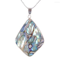 Pendant Necklaces 2023Natural Abalone Shell Necklace Rectangle Shape Splice Shells Pendants Ocean Style Jewellery For Women Men Rectangle908