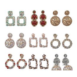 Stud Geometric Earring Lady Fashion Za Resin Drop For Women Wedding Luxury Jewelry Boho Elegant Shiny Dangle Statement Delivery Earri Dhafn