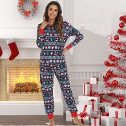 Women's Sleepwear Christmas Matching Pajamas Sets Women's Home Clothes Two Piece Womens Outifits Year's Nightwears For Ladi