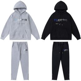 Mens Tracksuits With Hooded Womens Sportswear Trapstarter Fleece Embroidery Suits Men Sports Hoodie Jogging Casual SweatPants Oversize Design S-XL