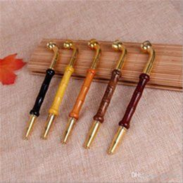 mini bamboo solid wood smoked rod portable classic male smoked rod dual-use