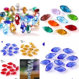 Other 6X12Mm Clear Oval Faceted Czech Crystal Beads With Hole Briolette Teardrop Of Transparent Glass For Jewellery Making Diy Dhgarden Dhtsn