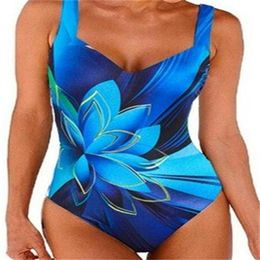 One Piece Swimsuit Womens Printed Conservative Strap Slim Beach Photograph