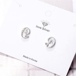 Stud Earrings Human Face Creative Abstraction Korean Style Trendy Jewellery Wholesale Chinese For Women Gifts Girls