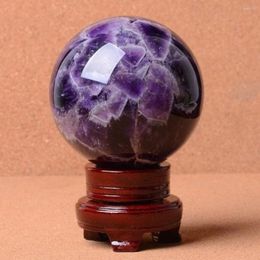 Decorative Figurines 1 Pc Natural Dream Amethyst Ball Quartz Crystals Massaging 4.5cm Healing Stone Home Decoration Desk Ornament Gifts