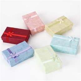 Jewellery Boxes 5X8 Fashion Box Carton Mti Colour Packaging Gift Ring Necklace Woman Man Container 0 5Rs K2 Drop Delivery Displa Dhjbo