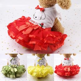 Dog Apparel Clothes For Small Dogs Dress Sweety Princess Spring Autumn Puppy Lace Chihuahua Mascotas Roupa