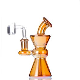 5.5 Inch Mini Sizes Bongs bang Water Pipes Dab Rig Dabber tool With 14mm female Joint Quartz Banger or bowl