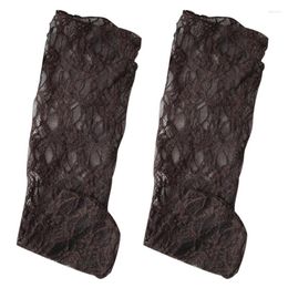 Women Socks Japanese Girls Summer Loose Ankle See-Through Lace Jacquard Patterned Slouch Hosiery Stockings