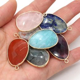 Charms Natural Semi Precious Stone Pendant Section Irregular Making Necklaces Bracelets And Earrings For DIY
