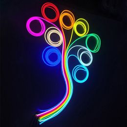 12V Neon Rope Light LED Strings Lights Multi-Color Changing WiFi Bluetooth Phone App Control, Dimmable Silicone IP65 Waterproof Partys DIY(Cuttable) crestech168