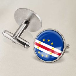 Cape Verde National Flag Cufflinks Suit Button Suit Decoration for Party Gift Crafts