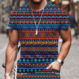 Men's T Shirts 2023 Summer Men's/Women's 3D Printing African National T-shirt Retro Street Personality Men's Wear