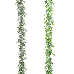 Decorative Flowers 180cm/70in Artificial Eucalyptus Wall Hanging False Wedding Decor Favour Car Simulation