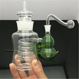 External glass gourd cigarette pot Wholesale Bongs Oil Burner Pipes Water Pipes Glass Pipe Oil Rigs Smoking Free Shipping