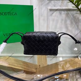 7A Top Quality Handbag Designers Totes Woven Camera Square 98090 Mini Fluo Loop Mini Bags Genuine Leather Handbags 17cm Tote Bag Crossbody Purse