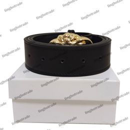 Designer Belt Luxury Men Belts Fashion Women Belt Classical BiG Smooth Buckle Real Leather Strap 3.8cm Width With Box