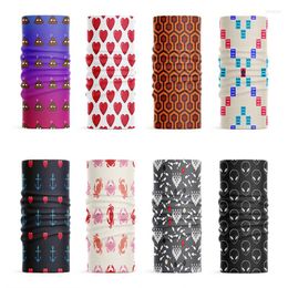 Scarves 3D Printed Mini Pattern Dustproof Face Cover Men's Bandana Microfiber Seamless Tubular Sports Cycling Wrist Wrap Women Headscarf