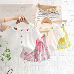 LZH Baby Summer Clothing Sets For Kids Clothes Girls Tracksuit Fashiona Children's Suits Short Sleeve Kid Piece Set