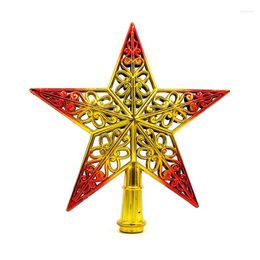 Christmas Decorations In Tree Top Sparkle Stars Decoration Hollow Carved Star Party Year 2023 Navidad