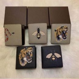 Designer animal Short wallet mens luxury wallet business purse men wallets designer luxury handbags purses women purses r2261S