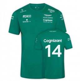 Men's T shirt 2023 New Fashion F1 Formula One Racing Team High Quality Apparel Spanish Driver Selling Jersey Fernando Alonso Aston Martin 1465