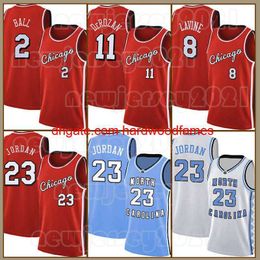 Retro Dennis Rodman Scottie Pippen Michael Basketball Jersey Lonzo Ball Demar DeRozan 23 45 91 33 Men LaVine Derrick Rose Jerseys 11 8 2