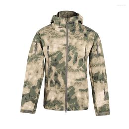Men's Jackets Men's Fleece Waterproof Workwear Cycling Mountaineering Softshell Camouflage Suit Tactical Outdoor Storm