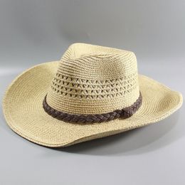 Wide Brim Hats Bucket Top Quality Man Straw Beach Foldable Cap Big Bone Men Plus Size Fedora 58CM 60CM 62CM 230214