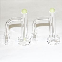 Hookahs Contral Tower Quartz Banger Bevelled Edge Smoking Nails 14mm OD With Marble Carb Cap Solid Pillars For Glass Bong Dab Rigs Ash Catchers