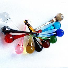 Chandelier Crystal 100pcs 20x80mm Mixed Colors Raindrops Pendants/crystal Curtain Parts Glass Lighting Accessories Free Rings