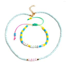 Choker Handmade Seed Bead Friendship Bracelet Necklace Bohemia Style Love Lucky For Women Summer Beach Jewellery