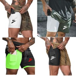 New Summer Men Jogger Gym Shorts Men Sports Casual Shorts Fitness Workout Running Shorts quick-drying Sports Shorts Brand LOGO Print