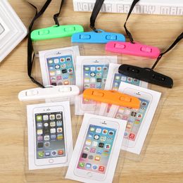 Storage Bags Universal Waterproof Mobile Phone Case Bag For Clear PVC Sealed Underwater Cell Smartphone Swimming Pouch Cover