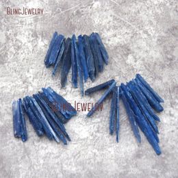 Pendant Necklaces Graduated Raw Rough Blue Kyanite Point Beads Healing Crystal PM27423