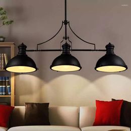 Pendant Lamps Retro Loft Industrial Style Restaurant Chandelier Bar Creative Personality Simple Villa Project 3head Iron Interior Light