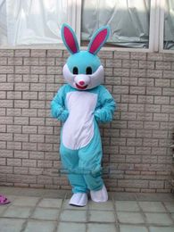 New Adult Professional Cute Plush Blue Rabbit Mascot Costume Party Christmas Fancy Dress Halloween Mascot Costume
