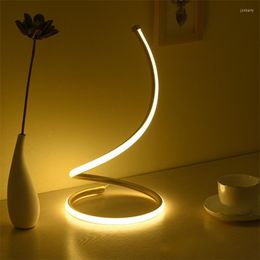 Table Lamps 90-260V Modern LED Lamp Desk Night Lights Lighting Nordic Style Bedside Acryl Reading Light Bedroom Study Office