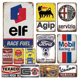 Shabby Chic Cars brand decor Metal Plate Tin Signs Vintage Man Cave Garage Wall Stickers Decor Accessories Retro Car Poster Plaques Car Licence plate Size 30X20 w01