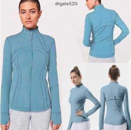Lululemens yogas ceket kadınlar yoga kıyafetleri egzersiz spor ceket fitness ceketleri hızlı kuru aktif giyim üst katı zip up sweatshirtpehu