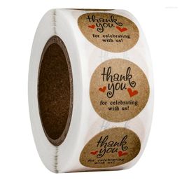 Gift Wrap Kraft Paper 'Thank You For Celebrating With Us' Stickers Seal Labels 500 PCS Sticker Scrapbooking Stationery