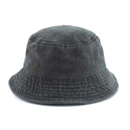 Wide Brim Hats Washed Cotton Black Bucket Hat Men Panama Summer Denim Boonie Hat UV Sun Protection Hiking Fishing Hat Bob Chapeau R230214