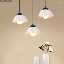 Pendant Lamps Modern E27 Lights Glass Lamp Luminaire Lampshade Hang Light For Bar Restaurant Home Decor LED