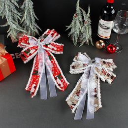 Christmas Decorations Large Bows Snowflake Decoration Xmas Tree Ornaments Wreath Decor For Party Supplies