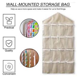 Storage Boxes 2023 16 Pockets Clear Over Door Hanging Bag Hanger Tidy Organiser For Home Bathroom Living Room Household Sundries