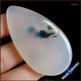 Pendant Necklaces Fashion Women Man Necklace Natural Botswana Dendritic Moss Agate Stone Slide Healing Crystal For Jewellery Making B464