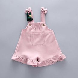 Clothing New Children's Style The Shortsleeved Tshirt Princess Veralls Twopiece Sets Of yearold Girls Summer Suit