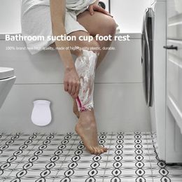 Bath Mats Plastic Shower Foot Rest Anti Slip Safety Pedal Suction Cup Bathroom Footrest Wall Mounted For Elderly Pregnant